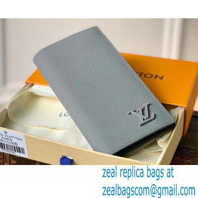 Louis Vuitton Aerogram leather Brazza Wallet Gray