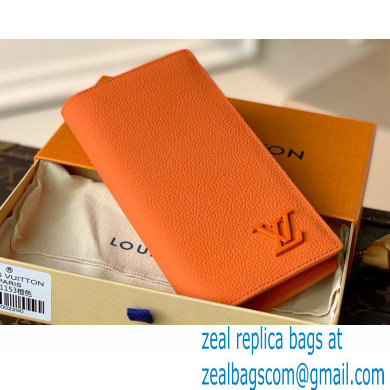 Louis Vuitton Aerogram leather Brazza Wallet M81153 Orange - Click Image to Close