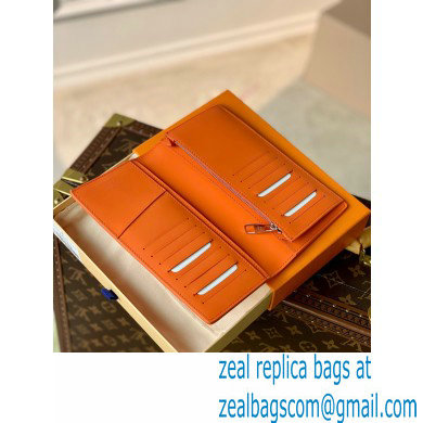 Louis Vuitton Aerogram leather Brazza Wallet M81153 Orange