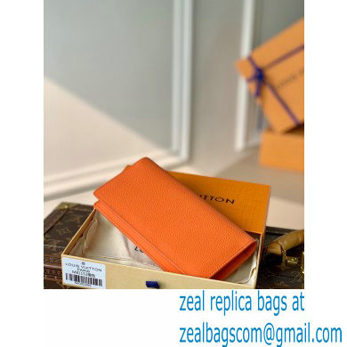 Louis Vuitton Aerogram leather Brazza Wallet M81153 Orange