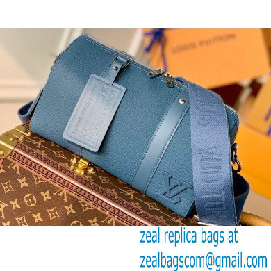 Louis Vuitton Aerogram leather City Keepall Bag Blue - Click Image to Close