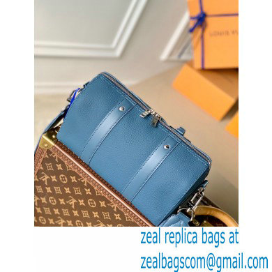 Louis Vuitton Aerogram leather City Keepall Bag Blue - Click Image to Close