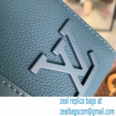 Louis Vuitton Aerogram leather City Keepall Bag Blue - Click Image to Close