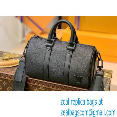 Louis Vuitton Aerogram leather Keepall XS Bag M80950 Black - Click Image to Close