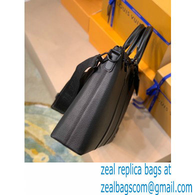 Louis Vuitton Aerogram leather Lock It Tote Bag M59158 Black - Click Image to Close
