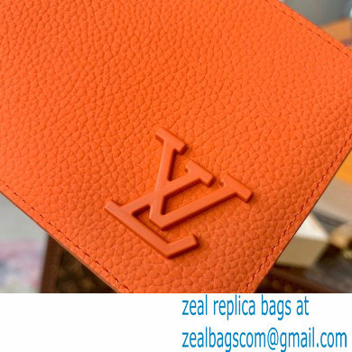 Louis Vuitton Aerogram leather Multiple Wallet Orange