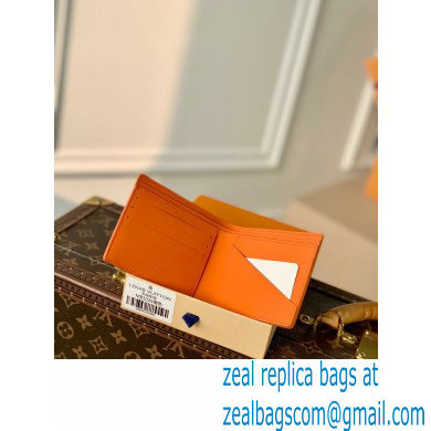 Louis Vuitton Aerogram leather Multiple Wallet Orange