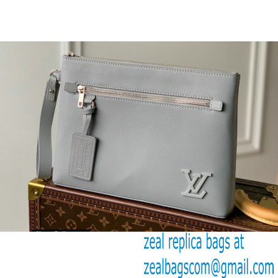 Louis Vuitton Aerogram leather Pochette Ipad Pouch Bag Gray - Click Image to Close