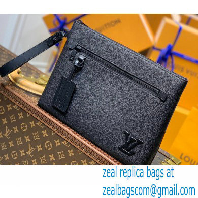 Louis Vuitton Aerogram leather Pochette Ipad Pouch Bag M69837 Black - Click Image to Close