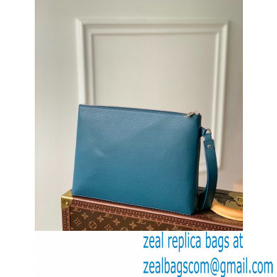 Louis Vuitton Aerogram leather Pochette Ipad Pouch Bag M81029 Blue