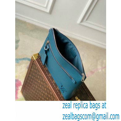 Louis Vuitton Aerogram leather Pochette Ipad Pouch Bag M81029 Blue