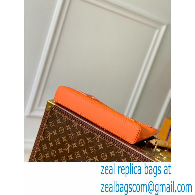 Louis Vuitton Aerogram leather Pochette Ipad Pouch Bag Orange