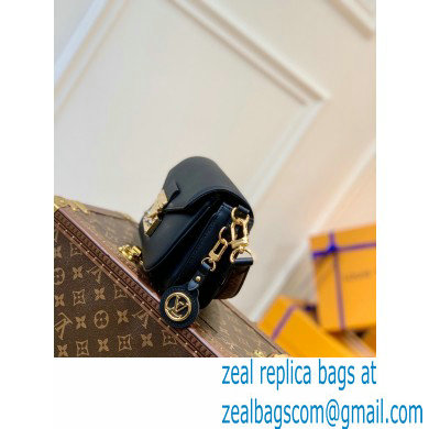 Louis Vuitton Calfskin Leather Swing Bag M20393 Black - Click Image to Close