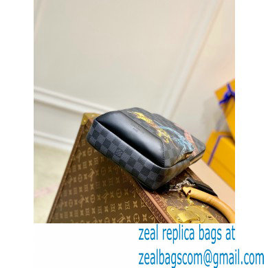 Louis Vuitton Damier Graphite canvas Avenue Slingbag wild animals print N45277 - Click Image to Close