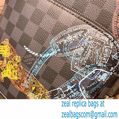 Louis Vuitton Damier Graphite canvas Avenue Slingbag wild animals print N45277 - Click Image to Close