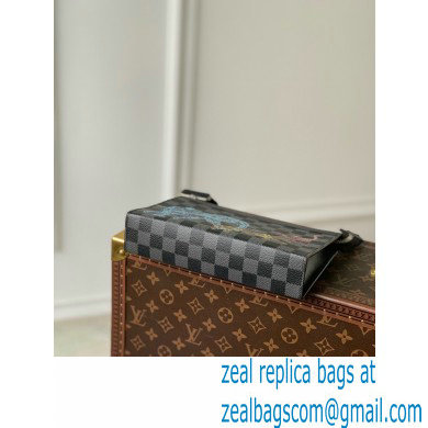 Louis Vuitton Damier Graphite canvas Gaston Wearable Wallet Bag wild animals print N64608 - Click Image to Close