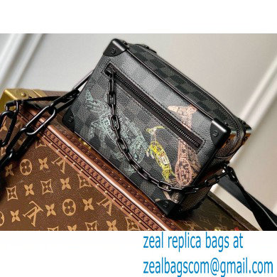 Louis Vuitton Damier Graphite canvas Mini Soft Trunk Bag wild animals print N45278