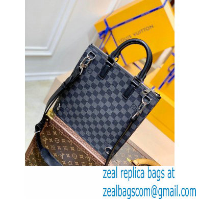 Louis Vuitton Damier Graphite canvas Sac Plat Cross Bag wild animals print N45276