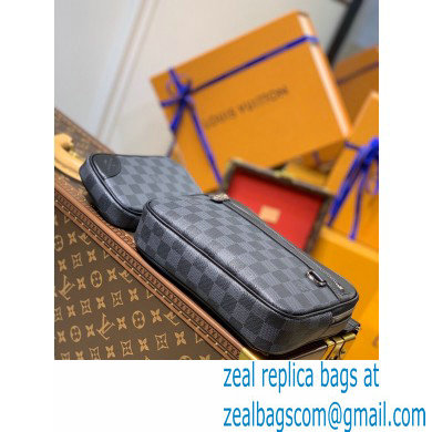 Louis Vuitton Damier Graphite canvas Scott Messenger Bag N50018 - Click Image to Close