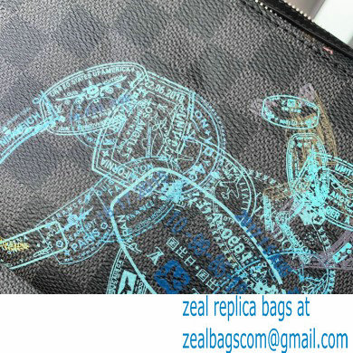 Louis Vuitton Damier Graphite canvas Trio Messenger Bag wild animals print N58040
