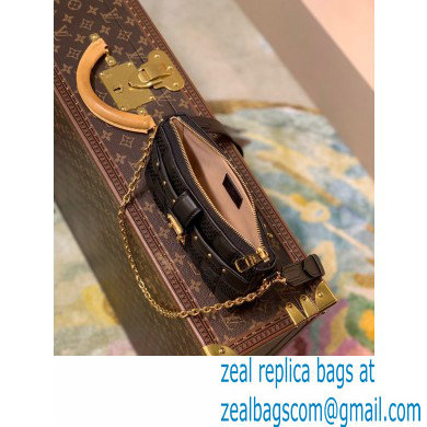 Louis Vuitton Damier Quilt lamb leather Pochette Troca Bag M59046 Black