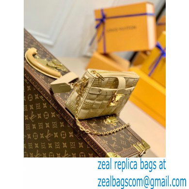Louis Vuitton Damier Quilt lamb leather Pochette Troca Bag M59048 Beige