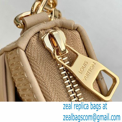 Louis Vuitton Damier Quilt lamb leather Pochette Troca Bag M59048 Beige