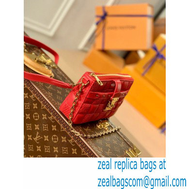 Louis Vuitton Damier Quilt lamb leather Pochette Troca Bag M59049 Pink