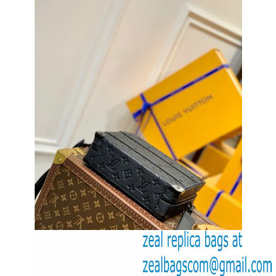 Louis Vuitton Handle Soft Trunk Bag Taurillon Monogram Leather M59163 Black
