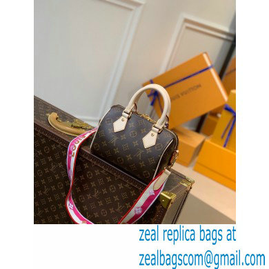 Louis Vuitton Monogram Canvas Speedy Bandouliere 20 Bag M45957 Fuchsia - Click Image to Close