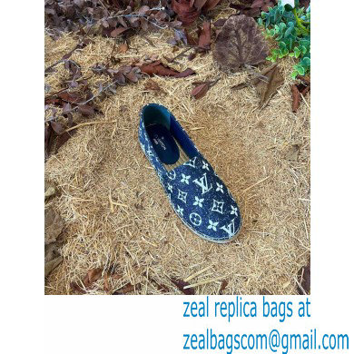 Louis Vuitton Monogram Denim Starboard Flat Espadrilles Blue 2022 - Click Image to Close