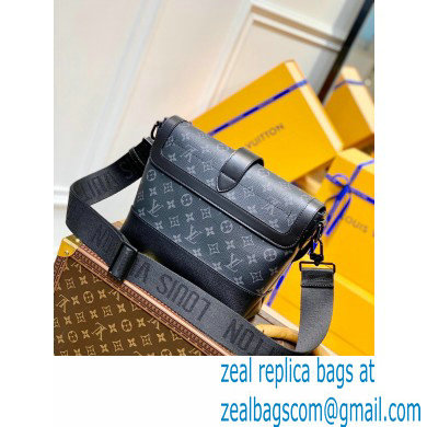 Louis Vuitton Monogram Eclipse canvas Saumur Messenger Bag M45911