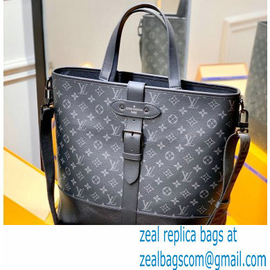 Louis Vuitton Monogram Eclipse canvas Saumur Tote Bag M45914