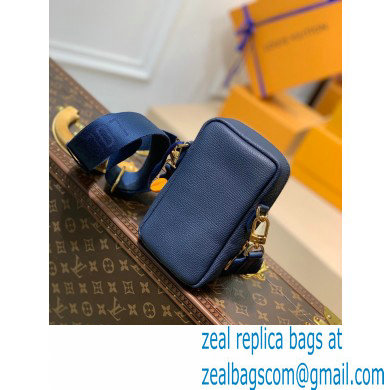 Louis Vuitton Monogram denim Flap Double Phone Pouch Bag M81060 Blue - Click Image to Close