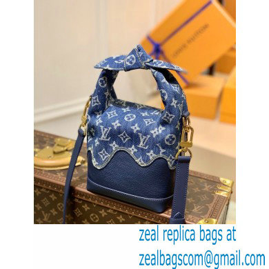 Louis Vuitton Monogram denim Japanese Cruiser Bag M45970 Blue