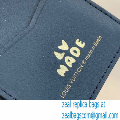 Louis Vuitton Monogram denim Pocket Organizer Wallet Blue - Click Image to Close