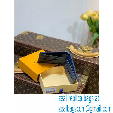 Louis Vuitton Monogram denim Slender Wallet Blue