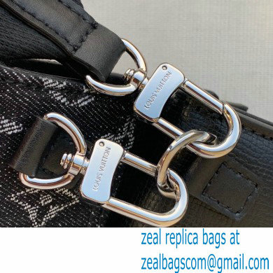 Louis Vuitton Monogram denim Trio Pouch Bag M81013 Black - Click Image to Close