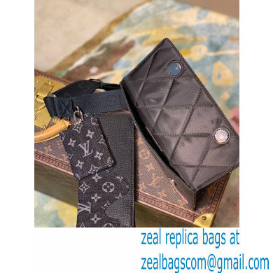 Louis Vuitton Monogram denim Trio Pouch Bag M81013 Black - Click Image to Close