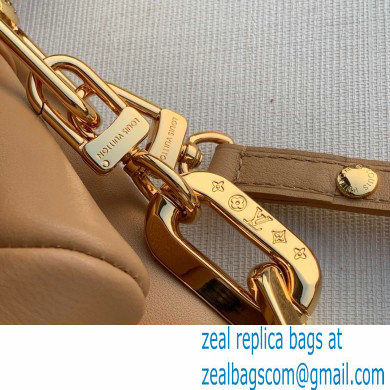 Louis Vuitton Monogram-embossed Lambskin Coussin BB Bag Beige