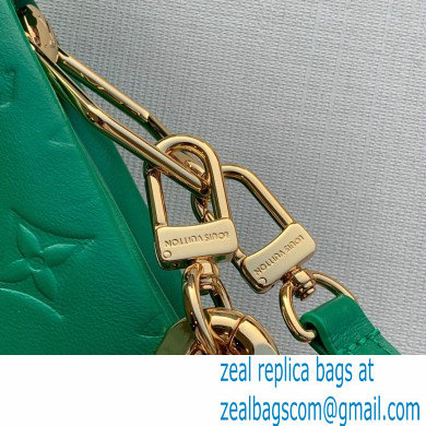 Louis Vuitton Monogram-embossed Lambskin Coussin BB Bag M59389 Green