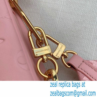 Louis Vuitton Monogram-embossed Lambskin Coussin PM Bag M59276 Pink