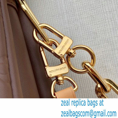 Louis Vuitton Monogram-embossed Lambskin Coussin PM Bag M59277 Taupe