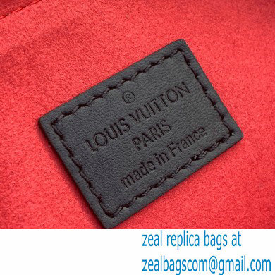 Louis Vuitton Monogram-embossed Lambskin Coussin PM Bag M59398 Black/White