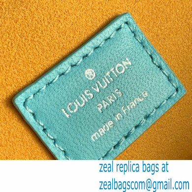 Louis Vuitton Monogram-embossed Lambskin Coussin PM Bag Mint/Yellow