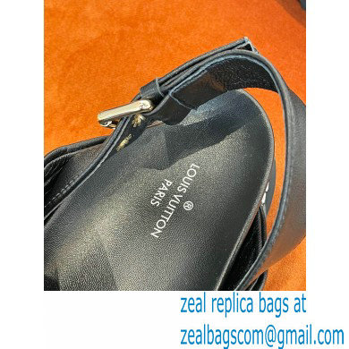 Louis Vuitton Paseo Flat Comfort Sandals Monogram-embossed Black 2022 - Click Image to Close
