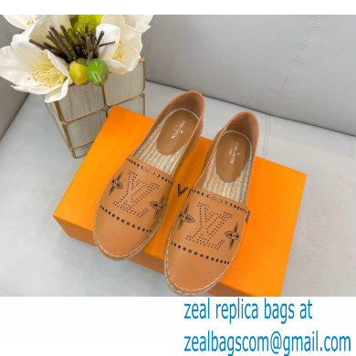 Louis Vuitton Perforated Calf Leather Starboard Flat Espadrilles Nude 2022