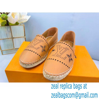 Louis Vuitton Perforated Calf Leather Starboard Flat Espadrilles Nude 2022 - Click Image to Close