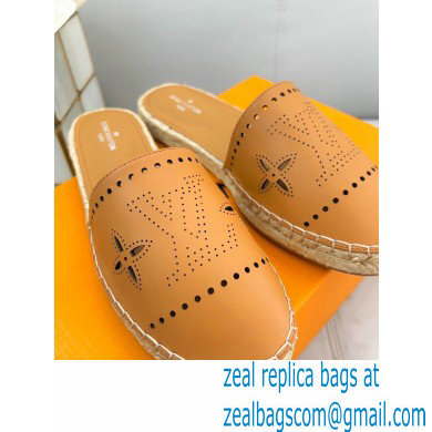 Louis Vuitton Perforated Calf Leather Starboard Flat Espadrilles Slippers Nude 2022 - Click Image to Close