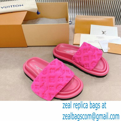 Louis Vuitton Pool Pillow Comfort Mules Monogram-embossed Technical Textile Fuchsia 2022 - Click Image to Close